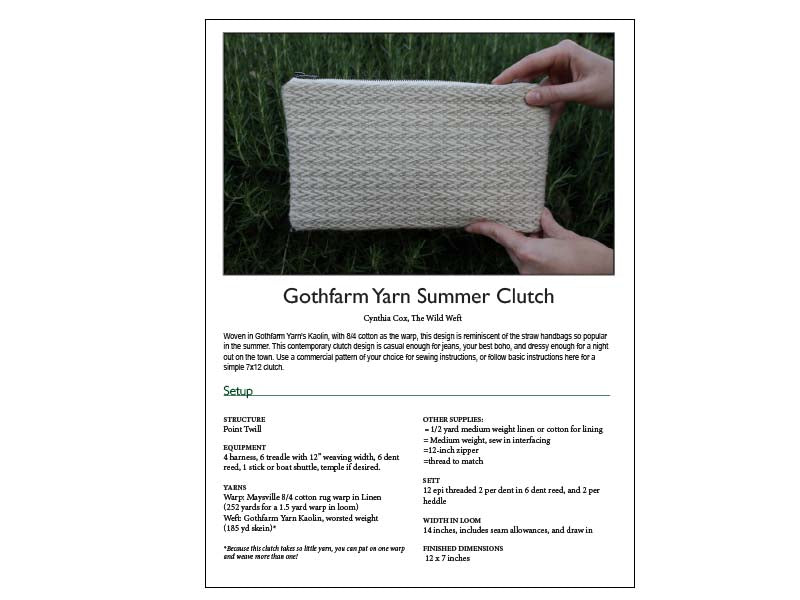 Gothfarm Summer Clutch (woven)